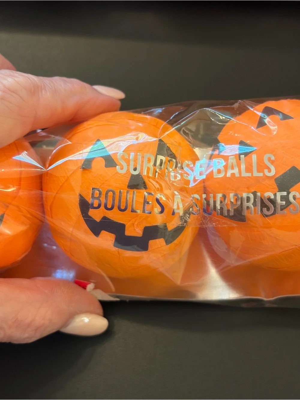 Halloween Pumpkin Surprise Balls Party Favors 8 Pack Trick or Treat